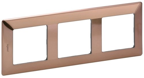 Рамка универсальная Legrand Valena Life 3-м. медь картинка